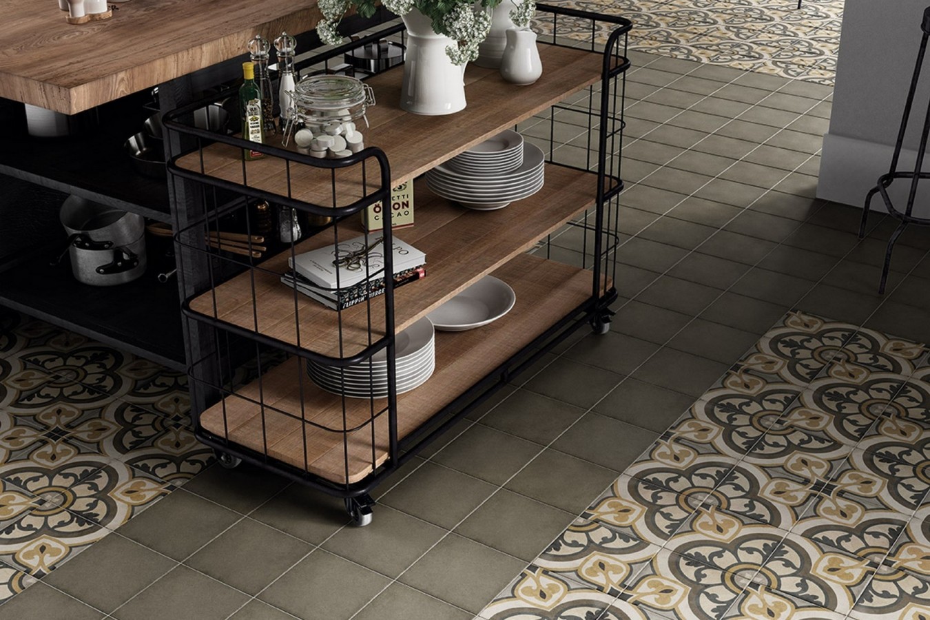 Ambiente porcelanico artnouveau_cypressgreen_majestic-colour