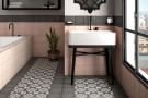  Ambiente porcelanico artnouveau_paduablack_coralpink_charcoalgrey_bath
