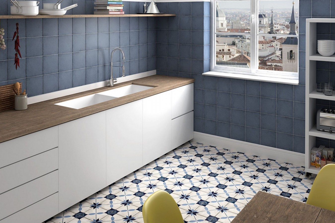  Ambiente porcelanico artnouveau_woadblue_arcadeblue