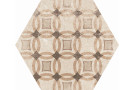  Azulejo porcelanico 22098 hexa cement garden sand q