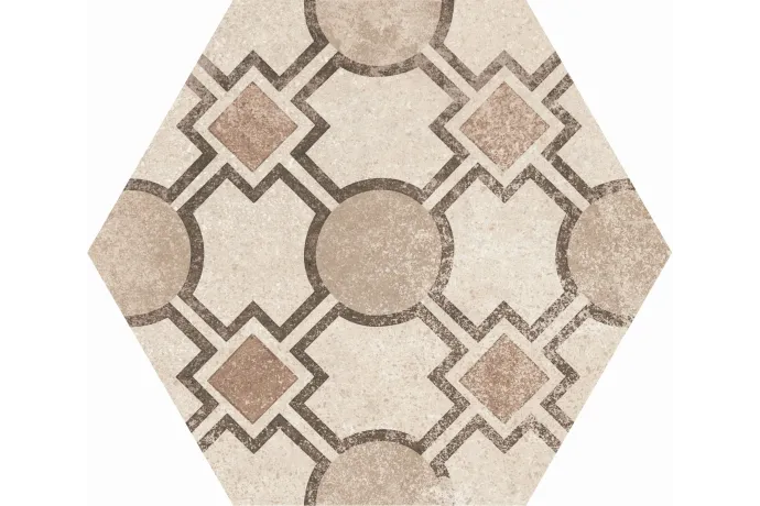  Azulejo porcelanico 22098 hexa cement garden sand i