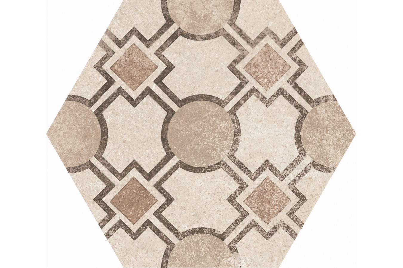  Azulejo porcelanico 22098 hexa cement garden sand i