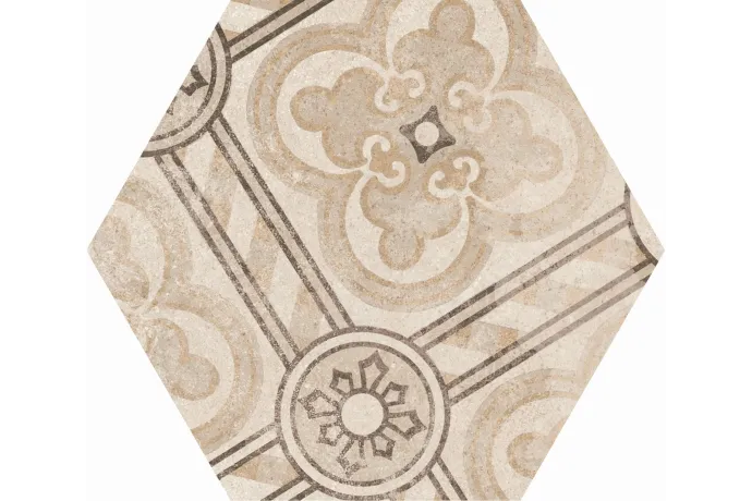  Azulejo porcelanico 22098 hexa cement garden sand b0