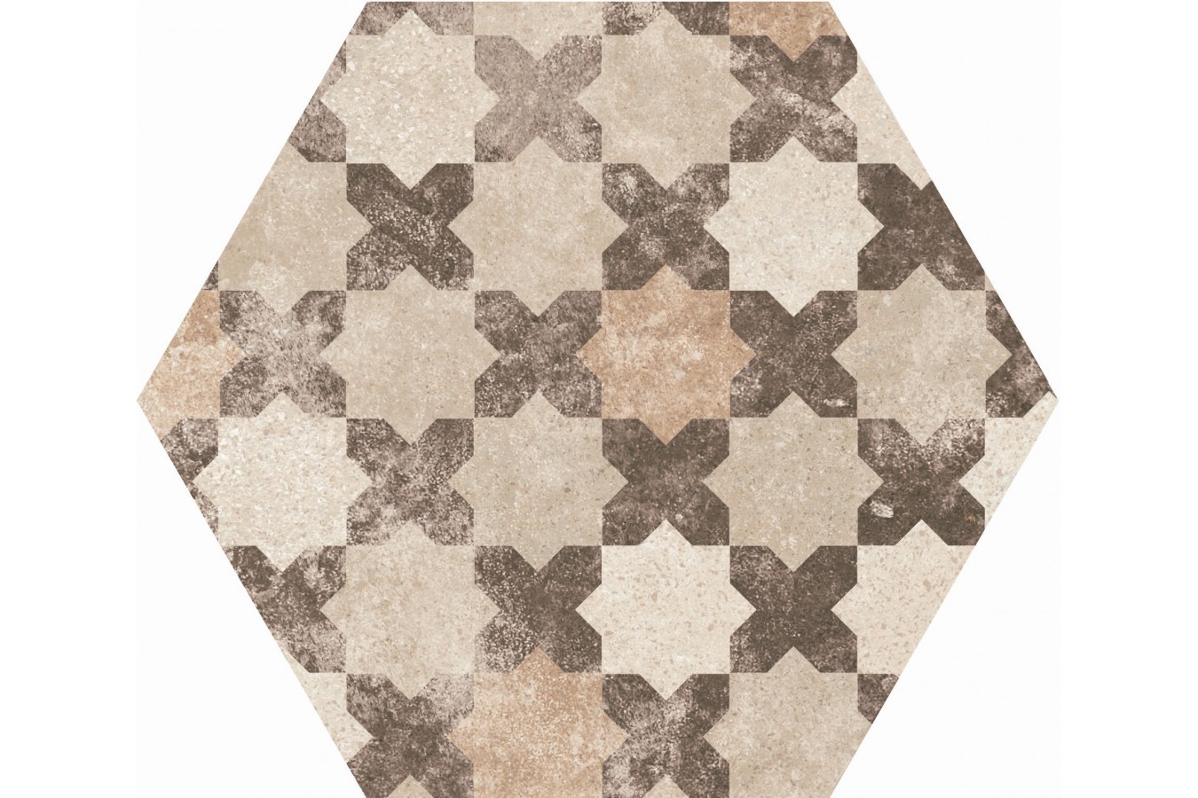  Azulejo porcelanico 22098 hexa cement garden sand g