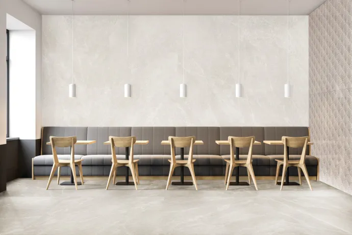  Ambiente porcelanico capitolina beige ivory comedor