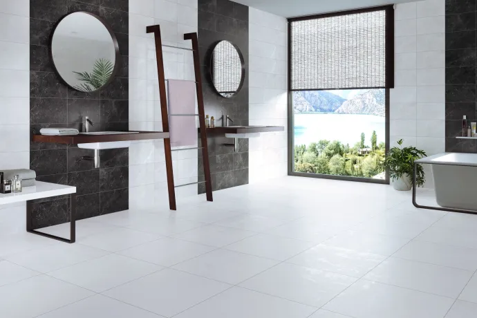 Ambiente revestimiento corfu 25x40 whhite&black