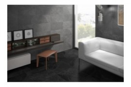 Ambiente porcelanico just black salon