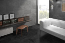 Ambiente porcelanico just black salon