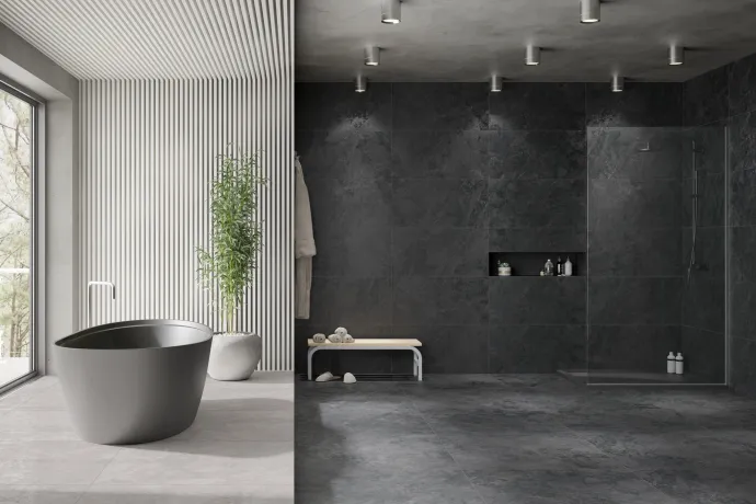 Ambiente porcelanico ambte baÑo titanium