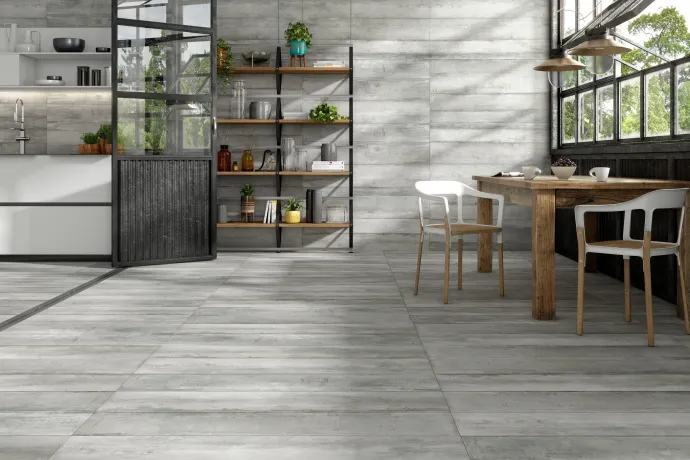 Ambiente porcelánico stn amb matrice gris 60x120