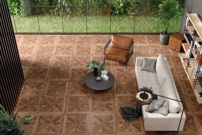  Ambiente porcelánico stn amb volte nogal 75x75