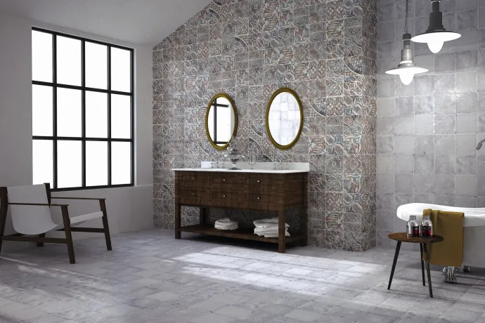  Ambiente pavimento milano century blu