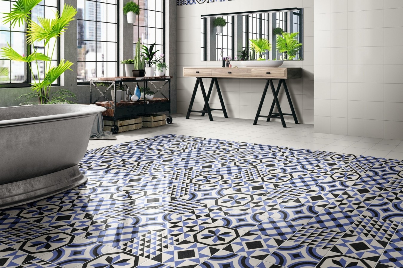 Ambiente porcelanico amb_trinity blu banyo
