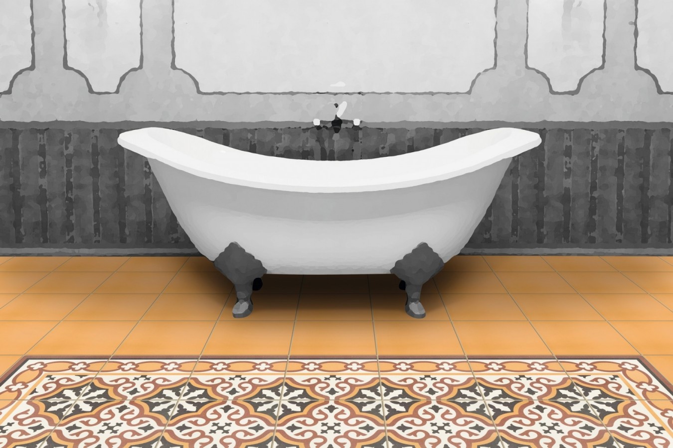Ambiente pavimento/revestimiento int_victorian gotic
