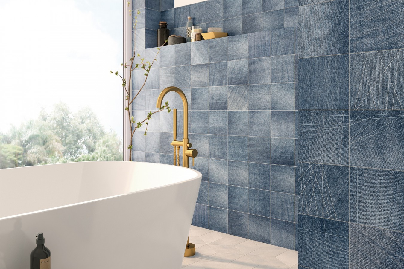 Porcelanico DENIM DECOR 14x14