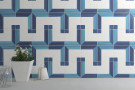 Revestimiento BLANC ET BLEU 125x125 4x225