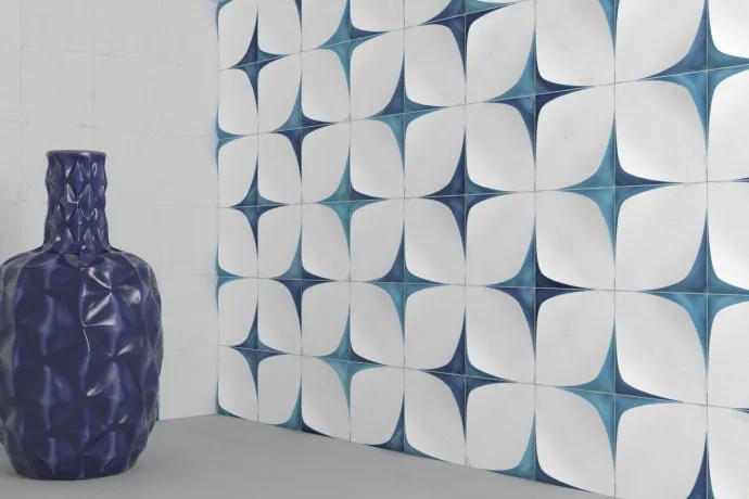 Revestimiento BLANC ET BLEU 125x125 4x225