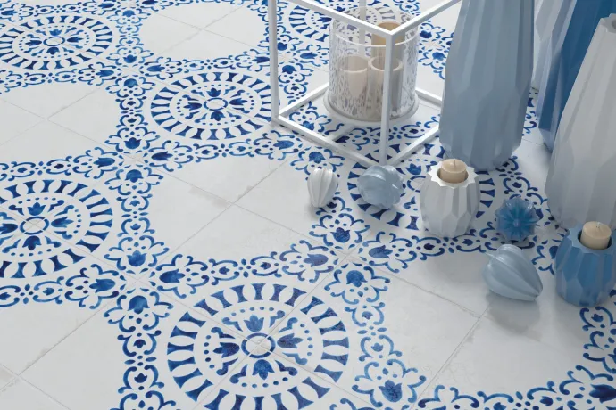 Pavimento BLANC ET BLEU 185x185 4x225