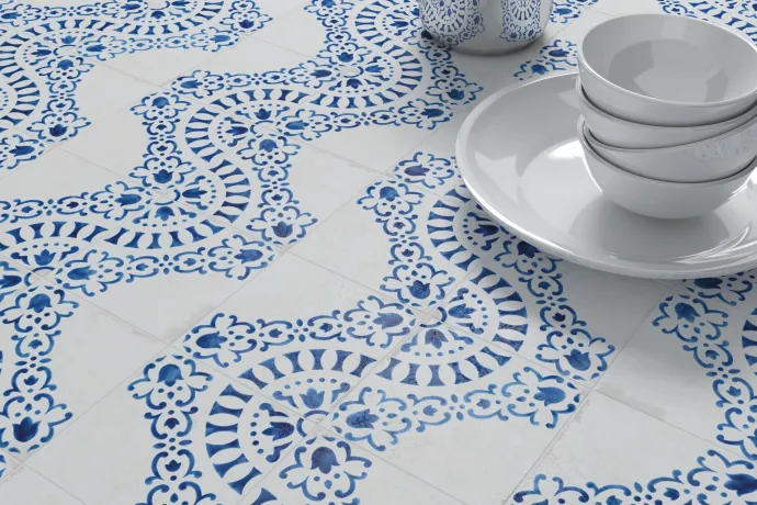 Pavimento BLANC ET BLEU 185x185 4x225
