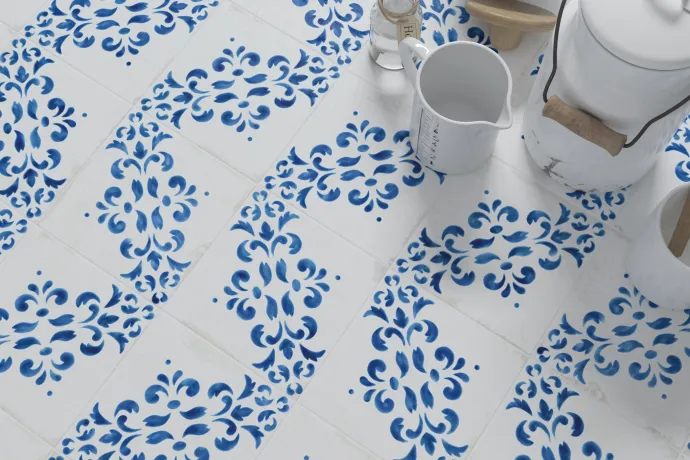 Pavimento BLANC ET BLEU 185x185 4x225