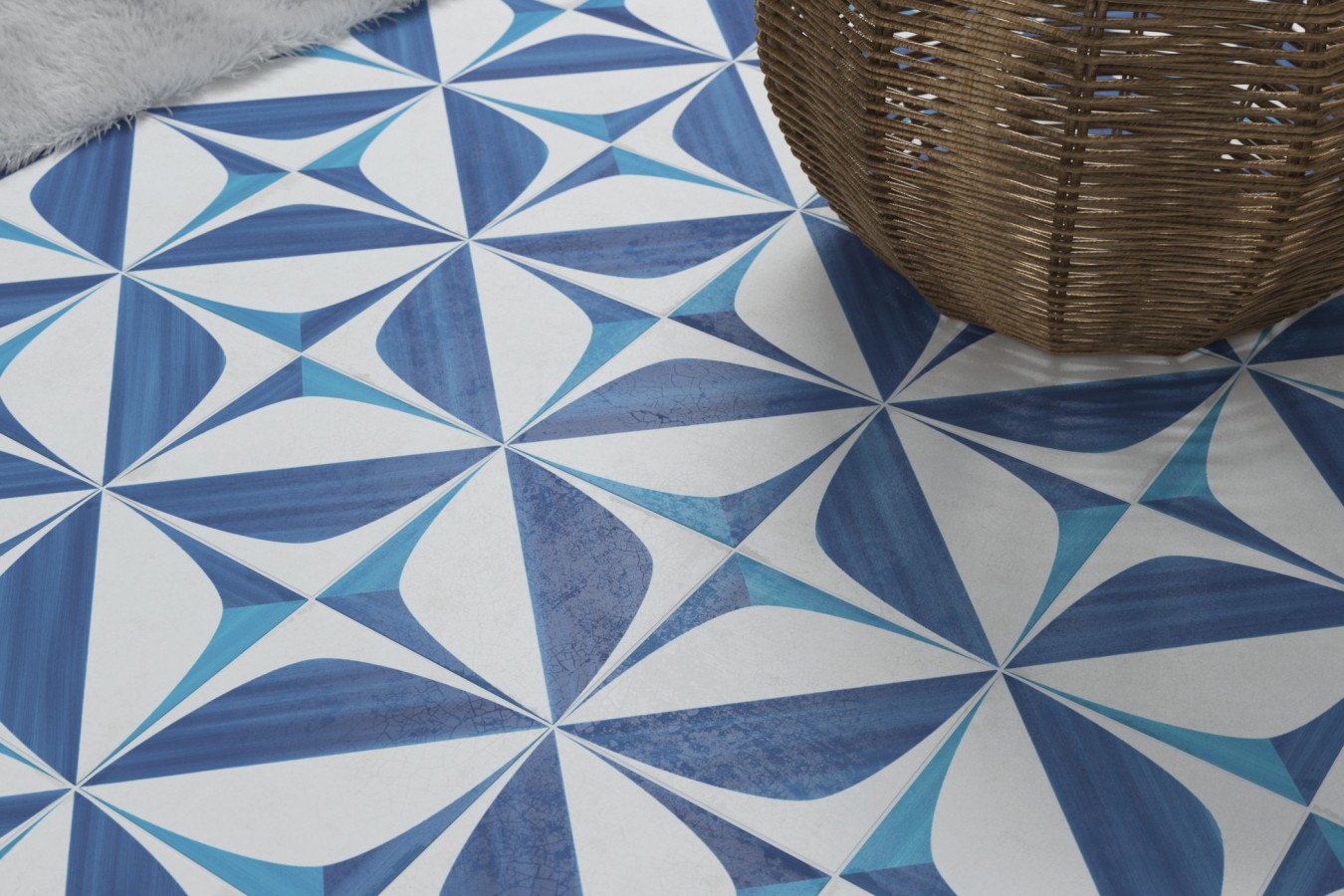 Pavimento BLANC ET BLEU 185x185 4x225