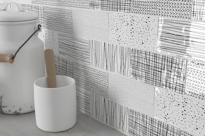 Revestimiento HANDMADE DECOR B&W 75x15